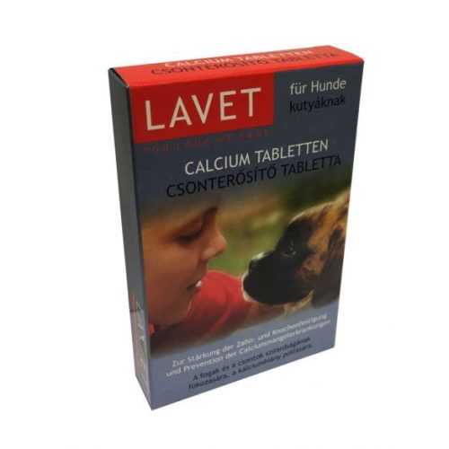 LAVET calcium csonterősitő 50 szem kutyák számára