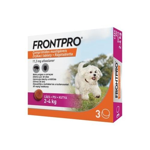 Frontpro® rágótabletta 2–4 kg kutyáknak – 3×11,3 mg