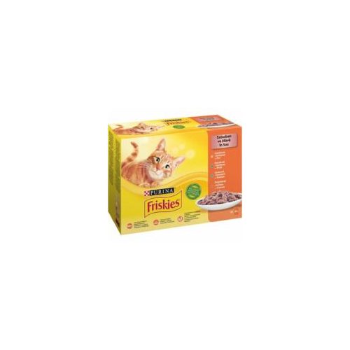 Friskies Cat alutasak 12x85g Szószban Csirkével/Kacsával/Lazaccal/Pulykával
