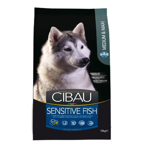Cibau Sensitive Fish Medium & Maxi – Hipoallergén halas kutyatáp érzékeny gyomrú nagytestű kutyáknak 14kg