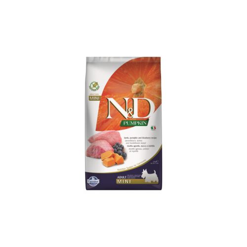 N&D Dog Grain Free bárány&áfonya sütőtökkel adult mini 2x7kg