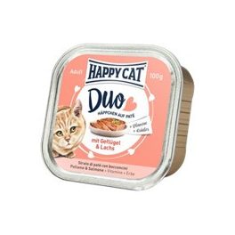    Happy Cat Duo Pástétomos Falatkák Szárnyas-Lazac 100g Gyűjtőre (16db) rendelhető!