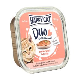 Happy Cat Duo Pástétomos Falatkák Szárnyas-Lazac 100g Gyűjtőre (16db) rendelhető!