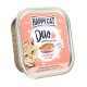 Happy Cat Duo Pástétomos Falatkák Szárnyas-Lazac 100g Gyűjtőre (16db) rendelhető!