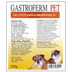 Gastroferm Pet probiotikum és vitamin por 100 gr. 