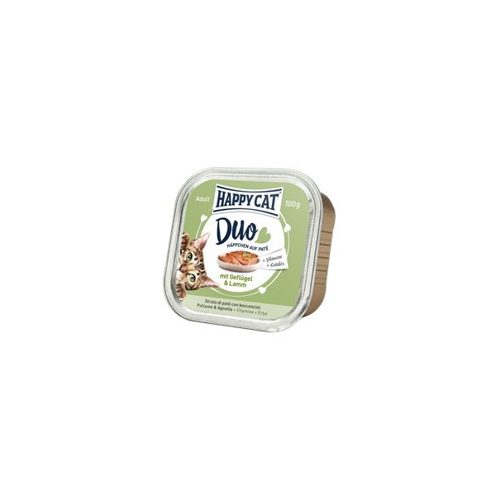  Happy Cat Duo Pástétomos Falatkák Szárnyas-Bárány100g Gyűjtőre (16db) rendelhető!