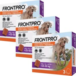   Frontpro® rágótabletta 25–50 kg kutyáknak – 3×136 mg