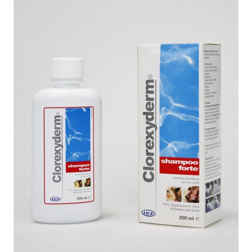  Clorexyderm Forte sampon 200 ml kutyáknak és macskáknak