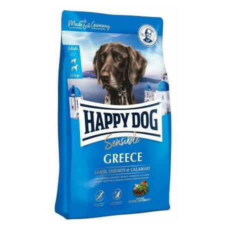  Happy Dog Sensible Greece 11kg ( Bárány , garnéla, tintahal )