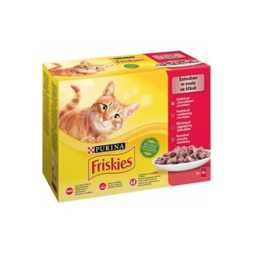 FRISKIES ALU. 12X85G CSIRKE, MARHA, BÁRÁNY, KACSA, SZÓSZBAN
