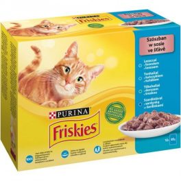   Friskies macska tasak MP lazac&tonhal&szardínia&tőkehal 12x85g