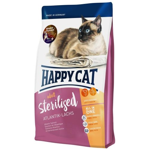 Happy Cat Adult Sterilised Atlantik Lachs Lazac 10kg