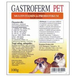 Gastroferm Pet probiotikum és vitamin por 100 gr. 