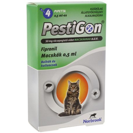 PESTIGON SPOTON MACSKA 0,5ML BOLHA ÉS KULLANCSÍRTÓ 4-esével rendelhető