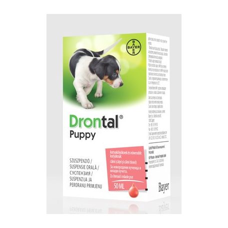 Drontal Plus Puppy féreghajtó szuszpenzió 50ml Széles spektrumú féreghajtó készítmény