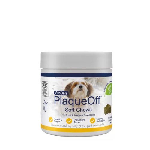 ProDen PlaqueOff small dog Soft Chews fogápoló jutalomfalat tengeri algával kis-és közepes testű kutyának 120db