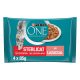 Purina ONE STERILCAT Lazaccal és Sárgarépával 4x85