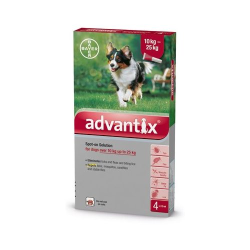 ADVANTIX SPOT ON 10-25KG KUTYA 4 PIPETTA