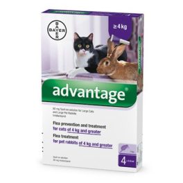    Advantage 80 Spot-on ampulla -  macska/nyúl 4-8kg 4db ampulla