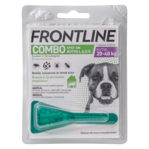 Frontline Combo Spot-on kutya  L 20-40kg min. 3db rendelhető