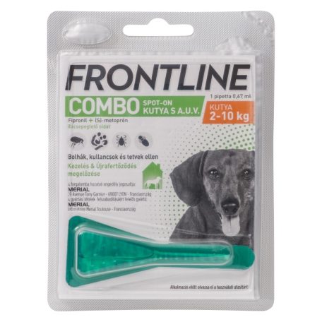 Frontline Combo Spot-on kutya S 2-10kg  3db rendelhető